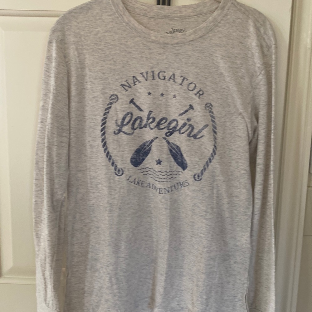 Lake girl long sleeve tee shirt